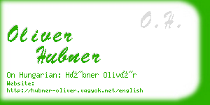 oliver hubner business card